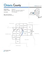 Product Description: Guide to Ontario County, New York for genealogists and family historians produced by the New York Genealogical and Biographical Society.</br></br>What's in each county guide?</br></br>County map:Shows current town and city boundaries, and the location of Indian reservations</br>Gazetteer:Each county guide inventories historical and contemporary names of every city, town, and village in a county, as well as any changing geographical borders.</br>Repositories and Resources:Locate the records you need -an annotated list of government offices, repositories, societies, and organizations holding records and collections useful to genealogists.</br>Selected Print and Online Resources:Each guide offers selected print and online resources about that county that will be particularly useful for the genealogist.</br> Ontario County Guide