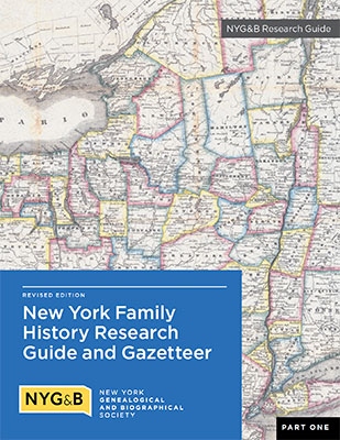 Product Description: NYG&B Members receive a $25discount. At checkout you will be prompted to login and the discount will be applied.</br></br>Print only purchases</br></br>Print/Digital bundles</br></br>TheNew York Family History Research Guide and Gazetteeris an essential New York resource and serves as the textbook for researching New York genealogy.</br></br>This product is a DIGITAL ONLY version of this book (PDF File). Upon completing the purchase, you will see a link to download the file.</br></br>Revised Edition 2017</br></br>We're proud to introduce the Revised Edition, including an updated vital records chapter that keeps researchers informed on the many online indexes. Revised tables accompany the new chapter organization for this critical and often confusing subject. More than one hundred other revisions keep researchers up-to-date in the 16 chapters and 64 guides to counties and special regions.</br></br>The revised edition comprises two volumes.Part Onecontains chapters on the many record types and major ethnic and religious groups of New York genealogy.Part Twoencompasses guides for the 62 New York counties, plus a special guide for New York City and for Long Island. A place-name index for more than 11,000 communities assists researchers in finding a locale.</br></br>Winner of the 2016 National Genealogical Society Award for Excellent: Genealogical Methods and Sources</br></br>More than 100 experts have reviewed and contributed content about local and regional resources and key topics in New York family history. The result is a text with:</br></br>Chapters on major record groups and research resources, including a comprehensive review of New York State’s extremely complicated vital records system</br>Information on research resources for sixteen major ethnic and twelve major religious groups that have lived in New York</br>Gazetteers, maps, and research guides to each of New York’s 62 counties, including the five boroughs of New York City</br>More than 100 separate, categorized, special topic bibliographies vetted by genealogists</br>Timelines of key events in New York history 1609–1945 that impact genealogical research</br>An index of over 11,000 place names and place-name variants past and present, the first published gazetteer of its kind since 1872</br></br>Table of Contents: Part One</br></br>Chapter 1: Colonial Era</br></br>Historical Overview | Governmental Records | Non-Governmental Records | Religious Records | Personal Papers and Accounts | The Calendar—Julian and Gregorian</br></br>Chapter 2: Vital Records</br></br>History of Vital Record Keeping, Colonial Era–Present | New York State Department of Health (NYSDH) | Municipal Archives of New York City (MUNI) | Divorce and Adoption Records | Vital Records Substitutes</br></br>Chapter 3: Census Records</br></br>Federal Census for New York State | Federal Census Special Schedules | New York State Census (1825–1925) | American Indians and the New York State Census | Early Census Records and Lists | Alternative Census Resources and Census Substitutes</br></br>Chapter 4: Immigration, Migration, and Naturalization</br></br>New Netherland, English, and Revolutionary Periods (1609–1783) | Early Statehood Period (1783–1825) | National Period (1825–1866) | Civil War and Peak Immigration Period (1866–1924) | Current Era (1924–present) | Immigration Records | Naturalization Records</br></br>Chapter 5: Court Records</br></br>Colonial Era Courts | New York State Courts and Court Structure | Federal Courts in New York State | Major Repositories of Court Records in New York State</br></br>Chapter 6: Probate Records</br></br>Records before 1787 | Records after 1787 | Guardianship Records</br></br>Chapter 7: Land Records and Maps</br></br>Historical Overview | Colonial Era | Revolutionary War and the New and Old Military Tracts | Expansion into Western New York | County Records | Deeds and Mortgages | Manors and Early Patents | Leases | Land Company Records | Loyalist Land Confiscations | Reservoir-Related, Surrogate’s Court, Title, Transportation-Related, and Other Records | Major Sources for New York Maps</br></br>Chapter 8: Military Records</br></br>Record Types and Definitions | Bounty Land Records | Military Unit Histories | Pension Records | Historical Overview and War-Related Resources: Colonial Era to Vietnam | Sources of Military Records</br></br>Chapter 9: Cemetery Records</br></br>Locating New York Cemeteries | Gravestones and Transcriptions | Burial Records | Cremation | Potter’s Fields | Institutional and Military Cemeteries</br></br>Chapter 10: Business, Institutional, and Organizational Records</br></br>Almshouses and Poorhouses | Orphanage Records | School Records | Business and Employee Records | Fraternal and Benevolent Organizations | Corrections and Prison Records | Medical Records</br></br>Chapter 11: City Directories and Other Directories</br></br>City Directories | Social, Business, Professional, Ethnic, Fraternal, and Other Directories</br></br>Chapter 12: Newspapers and Periodicals</br></br>Historical Overview | Identifying Newspaper Titles | Online Newspaper Resources | Print and Microfilm Resources | Periodicals for Genealogical Research | Selected List of Periodicals</br></br>Chapter 13: Tax Records</br></br>Colonial Era Taxes | Revolutionary Period | 1798 Federal Direct Tax | Property Taxes | Estate Taxes | Federal Taxes</br></br>Chapter 14: Peoples of New York</br></br>Chapter Introduction: Notes about Indexes, Population Figures, and an Unlikely Resource | Selected Bibliography</br></br>Individual sections provide a historical overview and a description of records, repositories, and resources pertinent to the following populations:</br>African American | American Indian | Austro-Hungarian | Chinese | Dutch | English | French and French-Speaking | German | Hispanic | Irish | Italian | Jewish | Polish | Russian| Scandinavian | Scots and Ulster Scots |</br></br>Chapter 15: Religious Records of New York</br></br>Chapter Introduction: Historical Overview | Transcribed, Published, and Digitized Church Records | Locating Religious Records | Selected Bibliography</br></br>Individual sections provide a historical overview and a description of records, repositories, and resources pertinent to the following denominations:</br></br>Baptist | Catholic | Congregational (also Independent) | Eastern Rite Catholic, Eastern Orthodox | Episcopal | Jewish | Lutheran | Methodist | Mormon (Latter-day Saints) | Presbyterian | Quaker (Society of Friends) | Reformed (Dutch, Huguenot, German, and Christian)</br></br>Chapter 16: National and Statewide Repositories & Resources</br></br>Government Repositories and Libraries | Repositories, Libraries, Museums, and Genealogical Societies | University and College Libraries | Online Providers of Information | Lineage Societies</br></br>Chapter 17: Reference Shelf for New York Research</br></br>Research Guides for New York State and City | Essential References for Family History Research</br></br>Part Two</br></br>Introduction to Part Two</br></br>History of County Formation | Definition of Terms—City, Town, Village, etc. | Navigating the County Guides | Selected</br>Bibliography of Statewide Gazetteers</br></br>Individual County Guides</br></br>This section includes a county guide for each of New York State's 62 counties. Each guide contains:</br></br>Cover Page with Maps | Gazetteer of Past and Present Place Names | Repositories and Resources | Selected Bibliography and Further Reading | Additional Online Resources</br></br>New York City</br></br>Maps | Timeline | Notes on the City of New York | Government Repositories | Museums, Societies, Libraries | Ethnic Genealogical Societies | University and College Libraries | Selected Print and Online Resources</br></br>This section includes a borough guide for each of the city's boroughs, and one guide for city-wide records. Each guide contains:</br></br>Maps | Timeline | Gazetteer of Historic Place Names | List of Contemporary Neighborhood Names | Repositories and Resources | Selected Bibliography | Additional Online Resources</br></br>Long Island Resources</br></br>Map | Introduction | Repositories and Resources Pertinent to Kings, Queens, Nassau, and Suffolk Counties</br></br>Index of Place Names in the Gazetteers</br></br>Praise from the experts</br></br>“Three years of intensive work culminate in this volume, which serves as a comprehensive guide to the resources available to research the histories of families with New York roots. The Guide is a unique resource which not only supports those interested in New York State, but also provides a model for other states—a true gift to those interested in family history.”</br>David S. Ferriero•Archivist of the United States</br></br>“For centuries, New York has been the New World’s gateway, the first address of families searching for better lives for themselves and their descendants. Now, thanks to the astonishing efforts of the NYG&B, those descendants have a single port of entry for researching the past. This volume is certain to become the standard for the nation and an indispensable resource for anyone hoping to retrace ancestral journeys in—and beyond—the Empire State.”</br>Henry Louis Gates, Jr.•Alphonse Fletcher University Professor, Harvard University</br></br>“The unrivaled achievement of this volume is its authoritative and accessible coverage of the vast, complex, and challenging domain of genealogical research. The NYG&B – long recognized as a champion of family history -- has provided an indispensable, must-have resource for libraries, historical societies, and their many users.”</br>Ann Thornton•Andrew W. Mellon Director, The New York Public Library</br> NY Family History Research Guide, Revised (D)