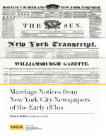 Marriage Notices from NYC Newspapers of the 1830s